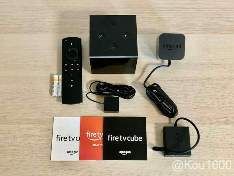 Fire TV Cubeの同梱品