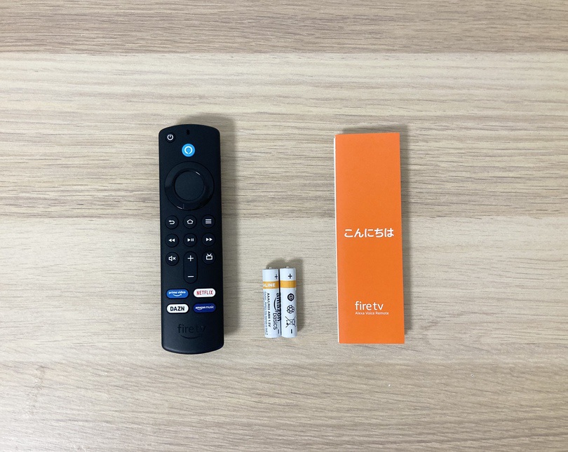 Fire TVリモコン第3世代 同梱品