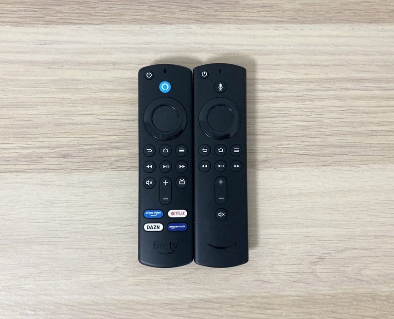 Fire TVリモコン第3世代と第2世代の比較