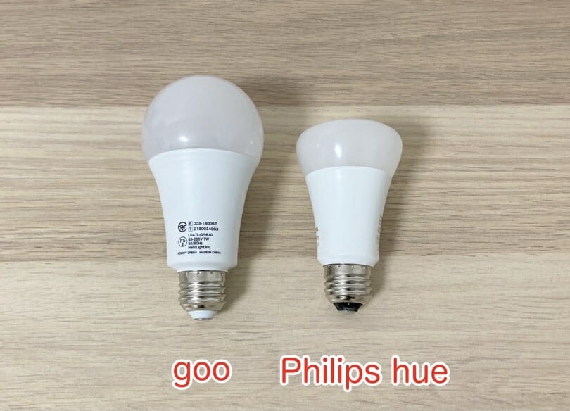 gooとphilips hueの比較