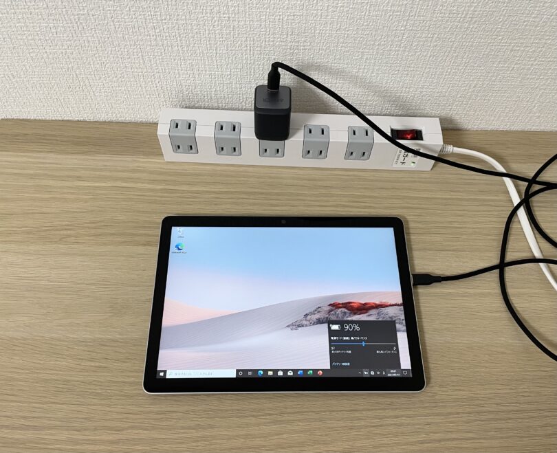 Surface Go 2 90%充電状態で計測