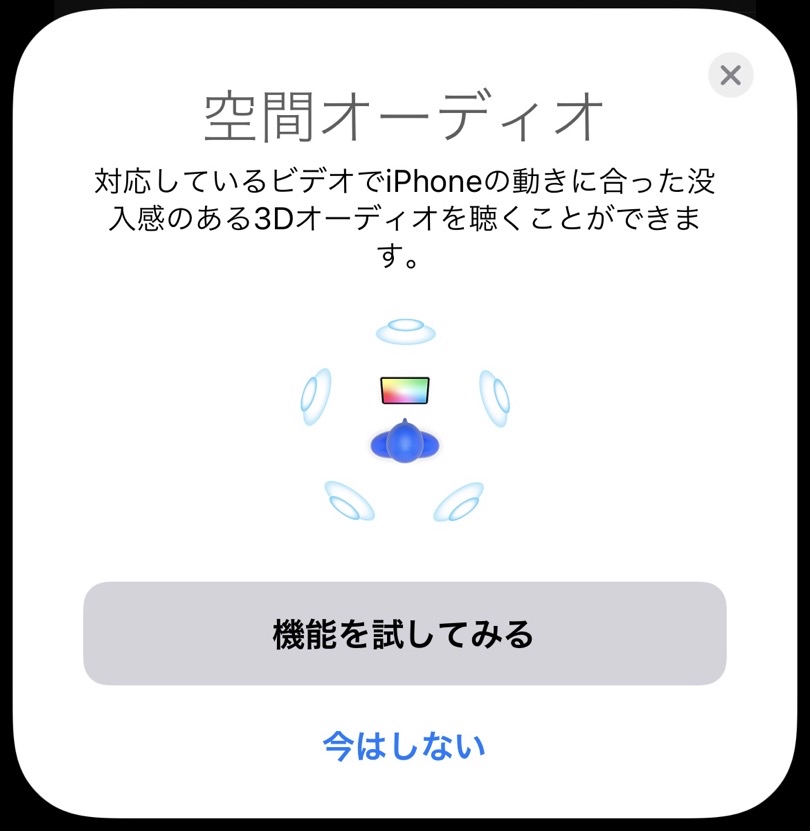 空間オーディオの図