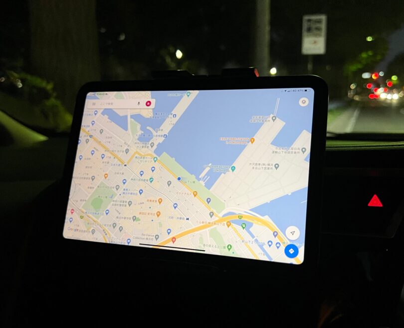 iPadをカーナビに活用する