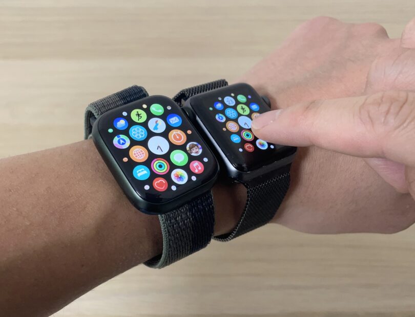 Apple Watch Series 7と3の比較