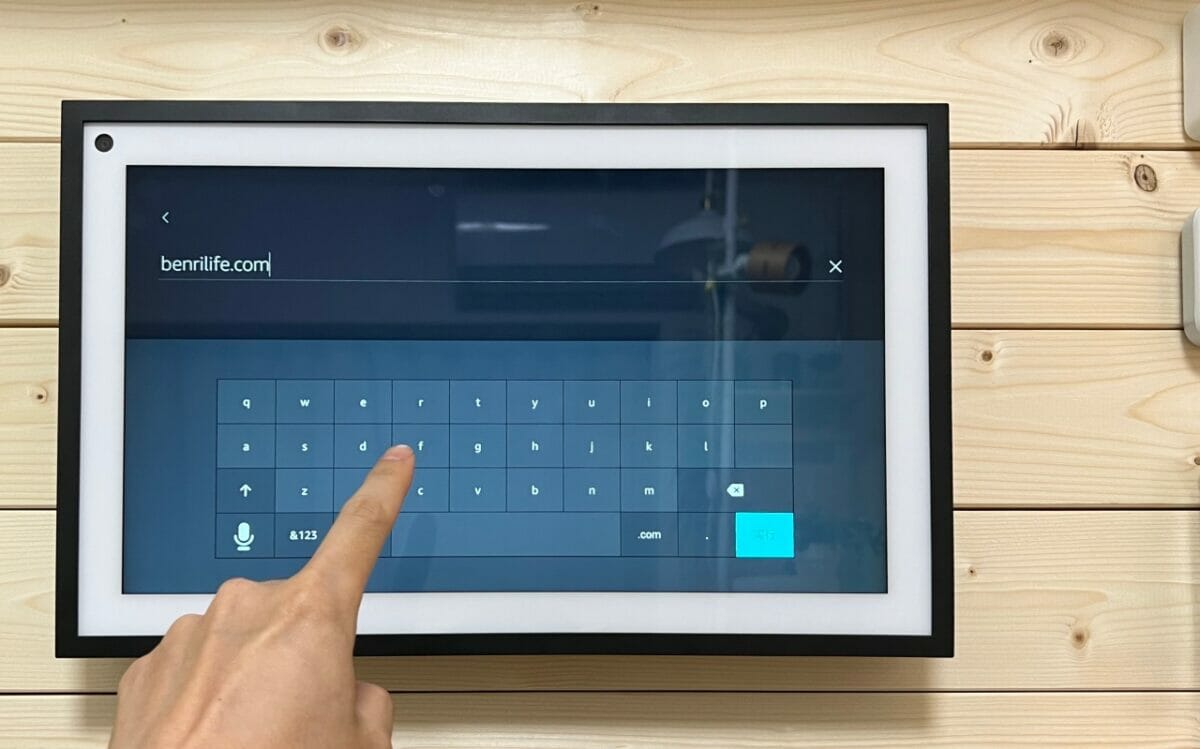 Echo Show 15で文字打ち