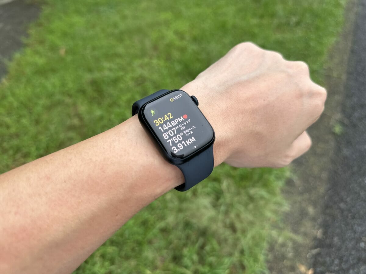 Apple Watch 8のワークアウト計測（ランニング）