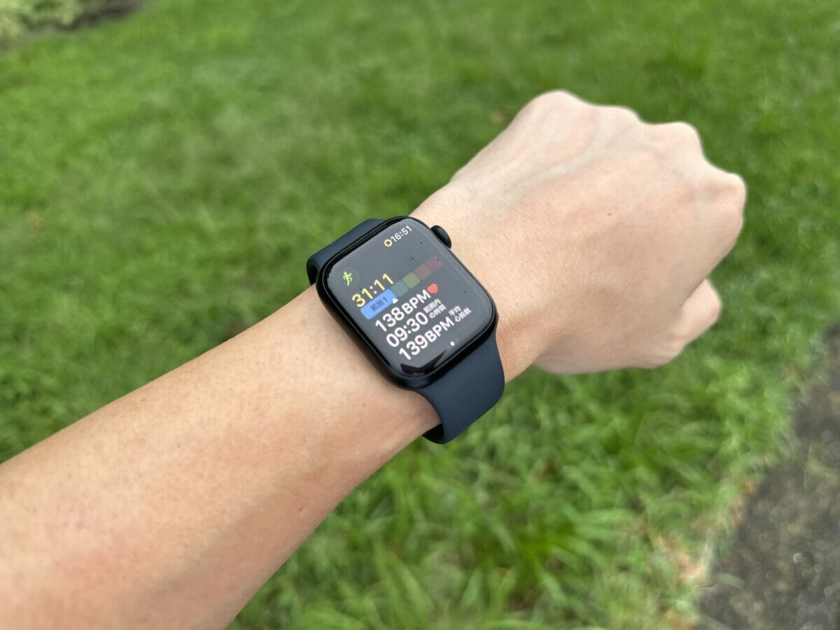 Apple Watch 8のワークアウト計測(心拍数)